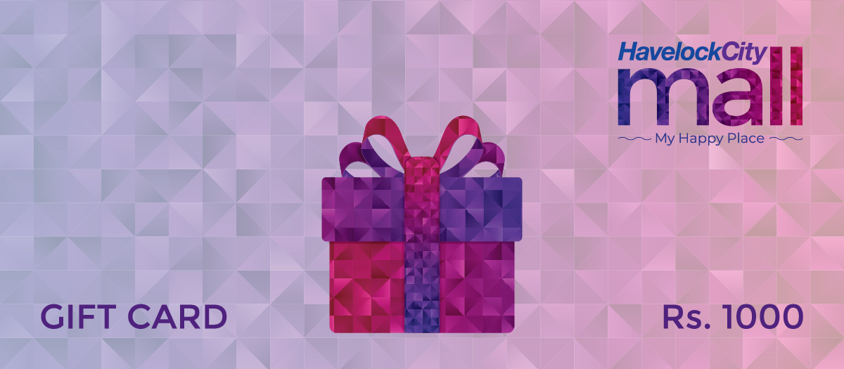 Havelock City Mall gift card worth Rs. 1,000