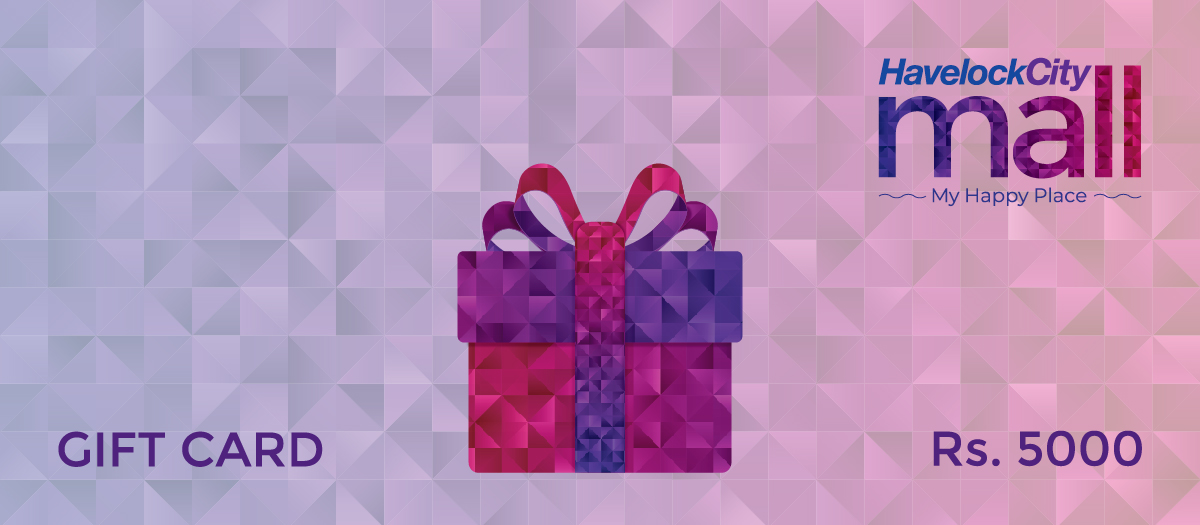 Havelock City Mall gift card worth Rs. 5,000